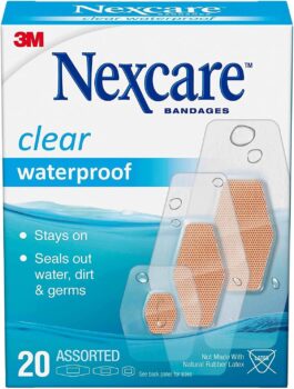 NEXCARE CLEAR WATERPROOF ASSORTED BANDAGES 20S