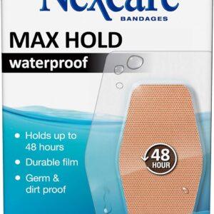 NEXCARE MAX HOLD WATERPROOF KNEE AND ELBOW BANDAGES 6S