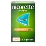 NICORETTE 2MG FRUITFUSION GUM 105S