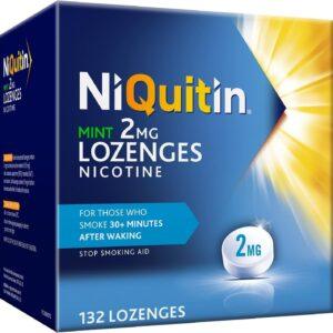 NIQUITIN MINT 2MG LOZENGES NICOTINE 132PCS