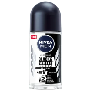 NIVEA MEN ANTI-PERSPIRANT BLACK WHITE INVISIBLE ORIGINAL 50ML ROLL ON