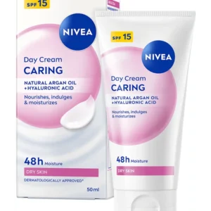 NIVEA NOURISHING DAY CREAM 24H MOISTURE DRY SENS SPF15 50ML