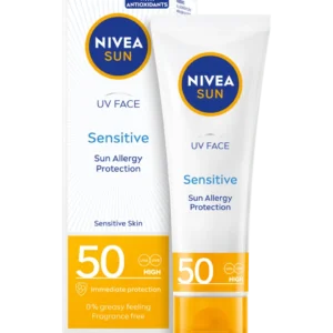 NIVEA SUN UV FACE SOOTHING SENSITIVE 50SPF 50ML