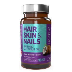 NORTHUMBRIA HEALTH BIOTIN 10000MCG & COCONUT MELT TABS 90S