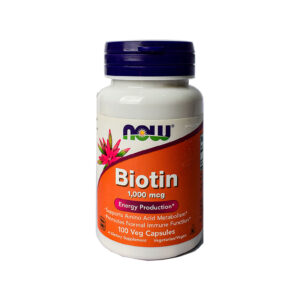 NOW BIOTIN 1000MCG VITAMINS CAPSULES 100S