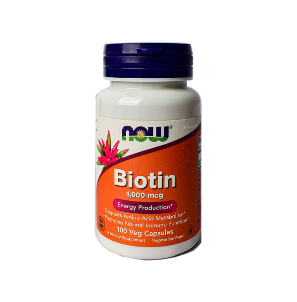 NOW BIOTIN 1000MCG VITAMINS CAPSULES 100S