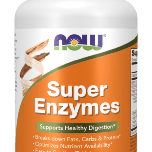 NOW SUPER ENZYMES TABLETS 180S BETAINE BROMELAIN PAPAIN PEPSIN CELLULASE
