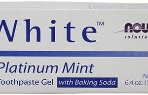 NOW XYLI WHITE PLATINUM MINT TOOTH PASTE GEL BAKING SODA 181G