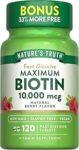 NT BIOTIN 10,000 MCG TABS 120S