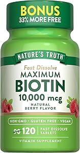 NT BIOTIN 10,000 MCG TABS 120S