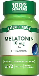 NT MELATONIN 10MG PLUS L-THEANINE 72TABLETS