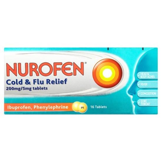 NUROFEN COLD & FLU TABLETS 16S
