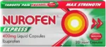 NUROFEN EXPRESS 400MG CAPSULES 20S