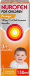 NUROFEN FOR CHILDREN COLD PAIN FEVER ORANGE 100MG/5ML SUSP 100ML