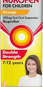 NUROFEN ORANGE 200MG/5ML SUSP 7-12YRS IBUPROFEN 100ML