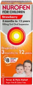 NUROFEN SUSPENSION STRAWBERRY 100MG/5ML 100ML