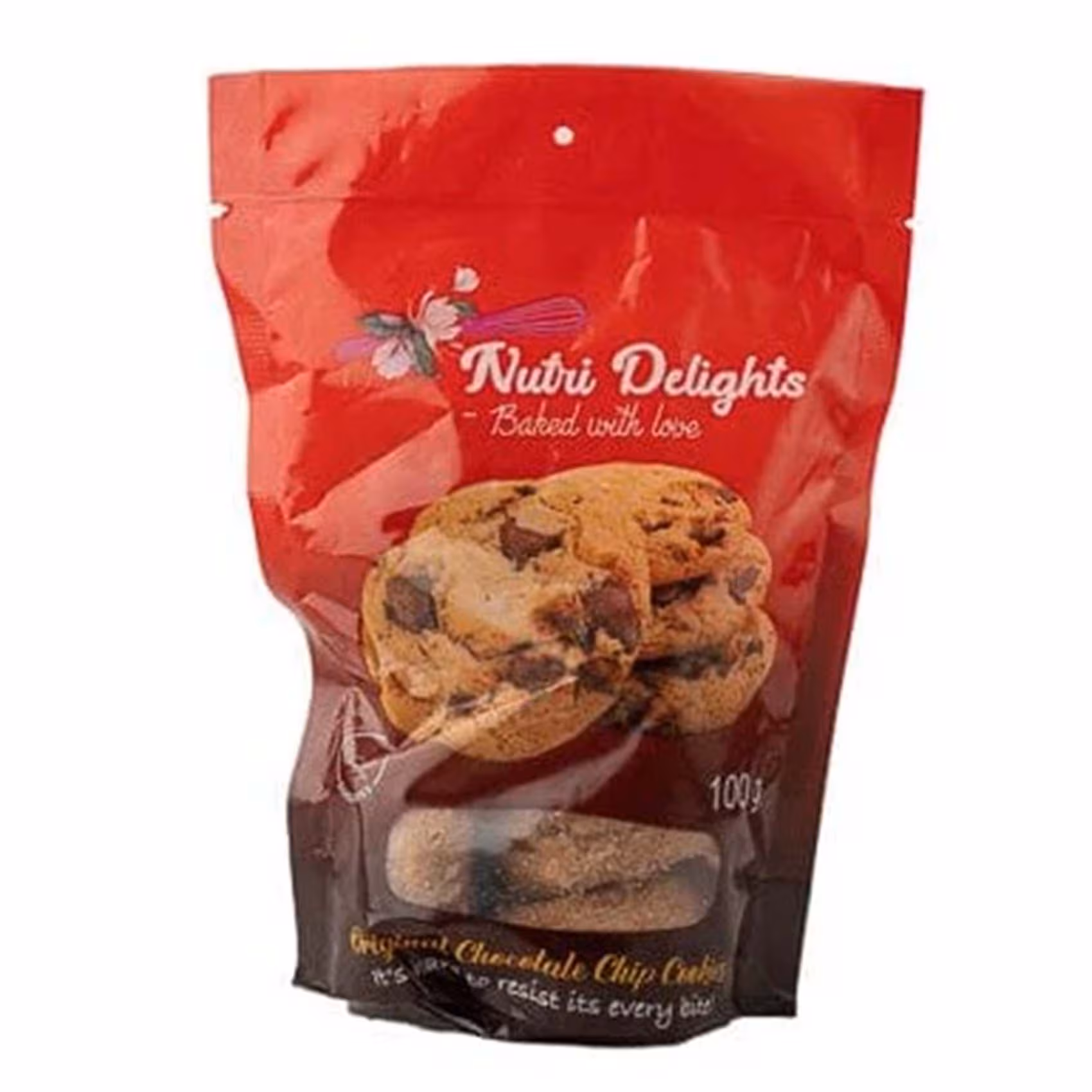 NUTRI DELIGHTS ORIGINAL CHOCOLATE CHIP COOKIES 100G