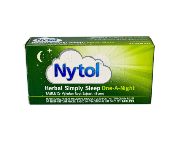 NYTOL HERBAL ONE-A-NIGHT TABLETS 385MG 21S