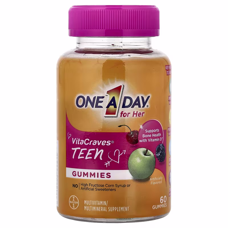 ONE A DAY VITAC TEEN FOR HER GUMMIES 60S