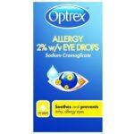 OPTREX ALLERGY 2% W/V EYE DROPS 10ML SODIUM CROMOGLICATE