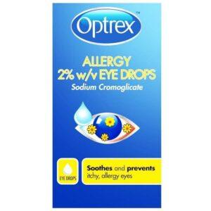 OPTREX ALLERGY 2% W/V EYE DROPS 10ML SODIUM CROMOGLICATE