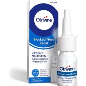 OTRIVIN BLOCKED NOSE RELIEF NASAL SPRAY 10ML