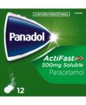 PANADOL ACTIFAST SOLUBLE TABLETS 12S