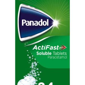PANADOL ACTIFAST SOLUBLE TABLETS 24S