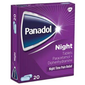 PANADOL NIGHTPAIN TABLETS 20`S