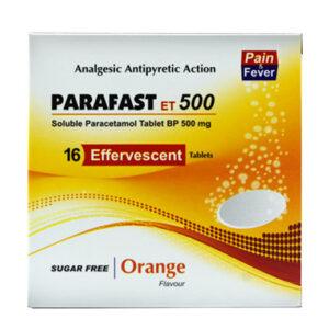 PARACETAMOL EFFERVESCENT (PARAFAST) 500MG TABLETS 16S