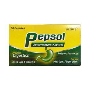 PEPSOL CAPSULES 30S DIGESTIVE ENZYMES SIMETHICONE