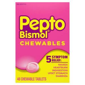 PEPTO BISMOL CHEWABLES 48TABLETS