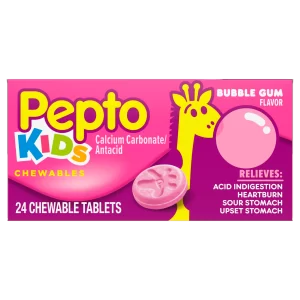 PEPTO KIDS CHEWABLES 24S BUBBLE GUM FLAVOUR