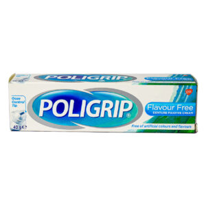 POLIGRIP ESSENTIAL DENTURE FIXATIVE CREAM FLAVOUR FREE 40G