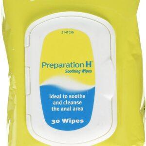 PREPARATION H SOOTHING WIPES 30S