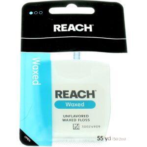 REACH WAXED UNFLAVORED WAXED FLOSS 55YD