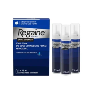 REGAINE FOR MEN EXTRA STRENGTH SCALP FOAM 5% MINOXIDIL 3X73ML