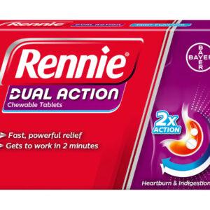 RENNIE DUAL ACTION CHEWABLE TABS 24S