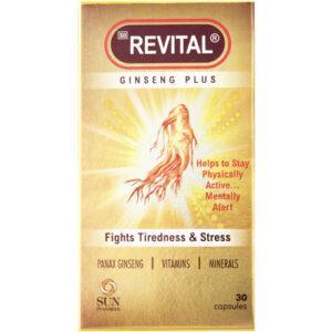 REVITAL PANAX GINSENG VITAMINS MINERALS 30CAPSULES
