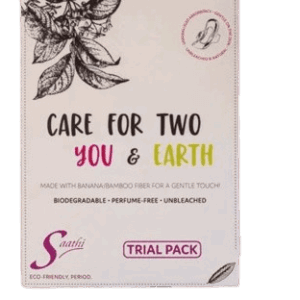 SAATHI CARE FOR TWO YOU & EARTH TRIAL PACK 4PADS BAMBOO