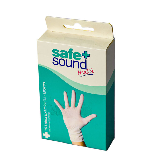 SAFE+ SOUND 10 LATEX EXAMINATION GLOVES