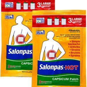 SALONPAS-HOT CAPSICUM PATCH 3LARGE FOLDED