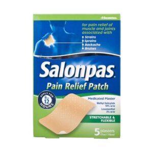 SALONPAS PAIN RELIEF PATCH MEDICATED PLASTER 5S 7CM*10CM