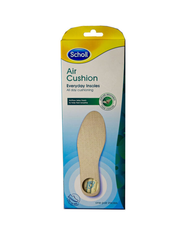 SCHOLL AIR CUSHION EVERYDAY INSOLES AIRFLOW