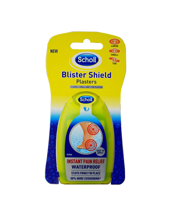 SCHOLL BLISTER SHIELD PLASTERS 5PCS WATERPROOF