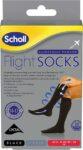 SCHOLL FLIGHT SOCKS BLACK MEDIUM 6-9UK 40-44EU