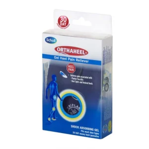 SCHOLL ORTHAHEEL GEL HEEL PAIN SHOCK ABSORBING GEL MEDIUM