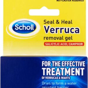 SCHOLL SEAL & HEAL TREATMENT OF VERRUCAS REMOVAL GEL 10ML