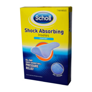 SCHOLL SHOCK ABSORBING INSOLES COMFORT GEL DESIGN