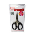 SCISSORS RIMEI BLACK PLASTIC HANDLE 4.5` 12S